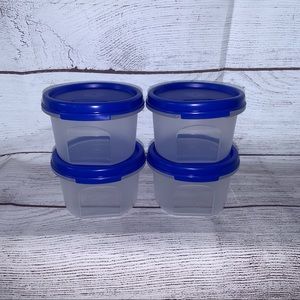 Set Of 4 Tupperware Round Modular Mates Containers 1605
